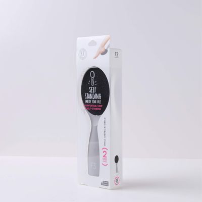 F3 Systems, Self-Standing Emery Foot File, Double-Sided Pedicure Tool, Effective for Cracked Heel, for Wet & Dry Feet, Pedicure, Hygienic Exfoliating, Callus Remover, Foot Scrubber, Professional Care
