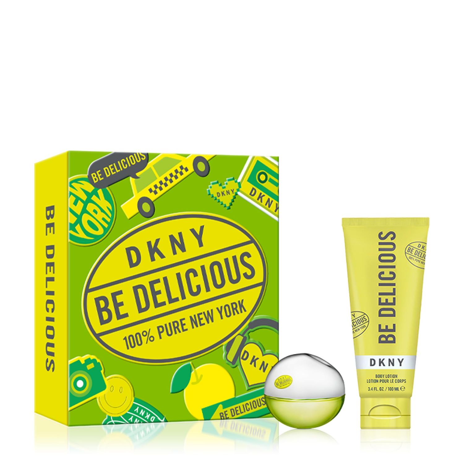DKNY Be Delicious Eau de Parfum 2 Piece Gift Set For Women - Perfume Spray 1.0 Fl. Oz. &amp; Body Lotion 3.4 Fl. Oz.