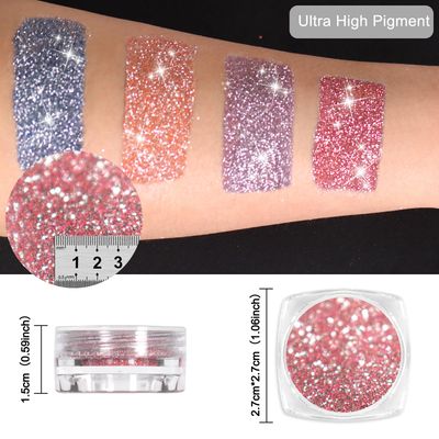 SIUSIO Diamond Nail Glitter Set, 8 Colors Reflective Glitter Dust Shiny Sugar Nail Powder Pigment Nail Supplies for Nail Art Gel Polish Crafts Disco Party Nightclub Wedding