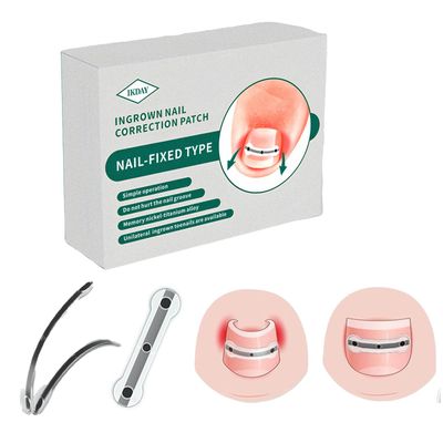 Ingrown Toenail Corrector &amp; Removal Kit - at Home Treatment for Ingrown Toenails, Titanium Alloy Ingrown Toenail Treatment Tools Designed for Curved Nail Repair Suitable for Men Woman (0.59/0.67in)