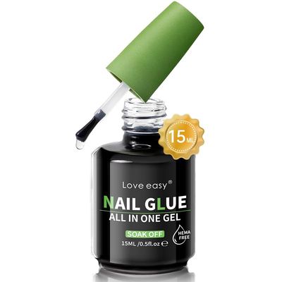 Love easy HEMA FREE Nail Glue,Multifunction Strong adhesion Long-Lasting 28days