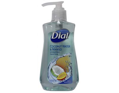 Dial Liquid Hand Soap, Coconut Water &amp; Mango, 7.5 Fluid Ounces - 017000121581 017000121598