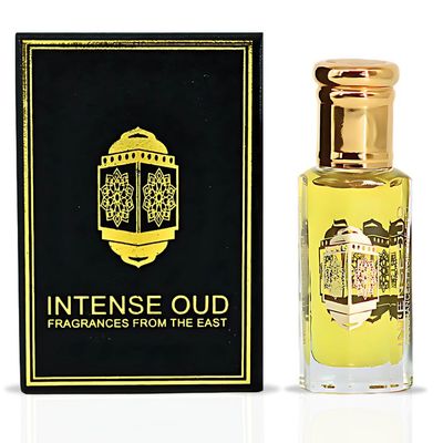 INTENSE OUD Erba Long Lasting Arabian Perfume Oils for Women 12ML (0.40 OZ) Fragrance Oil with Zesty Citrus, Vanilla and Musk - Luxury Concentrated Perfume Oil in Elegant Black Gift Box