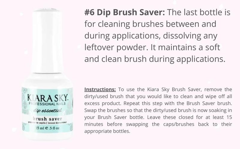 KIARA SKY Dip Manicure Nail Liquid Essentials | 0.5 fl oz | Step 6 Brush Saver (cleans brushes)