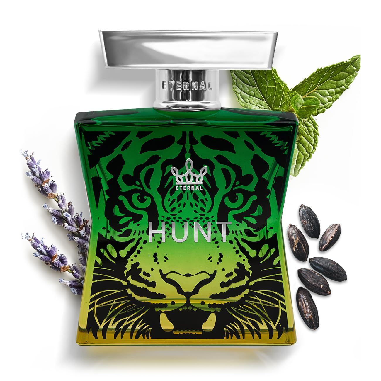 Eternal Fragrance Eternal Hunt EDP Inspired by JPG.aultiers Le Male Elixir, 3.4 oz (100ml) Long-lasting, Vegan, Clean Ingredients, Cologne Spray, 2000 sprays per bottle