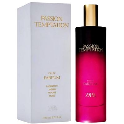 Zara Passion Temptation Perfume for Women - Intense Seductive Fragrance with Raspberry Saffron and Praline Notes Long Lasting Sweetness and Character Eau de Parfum 80ml (2.71 fl. oz)