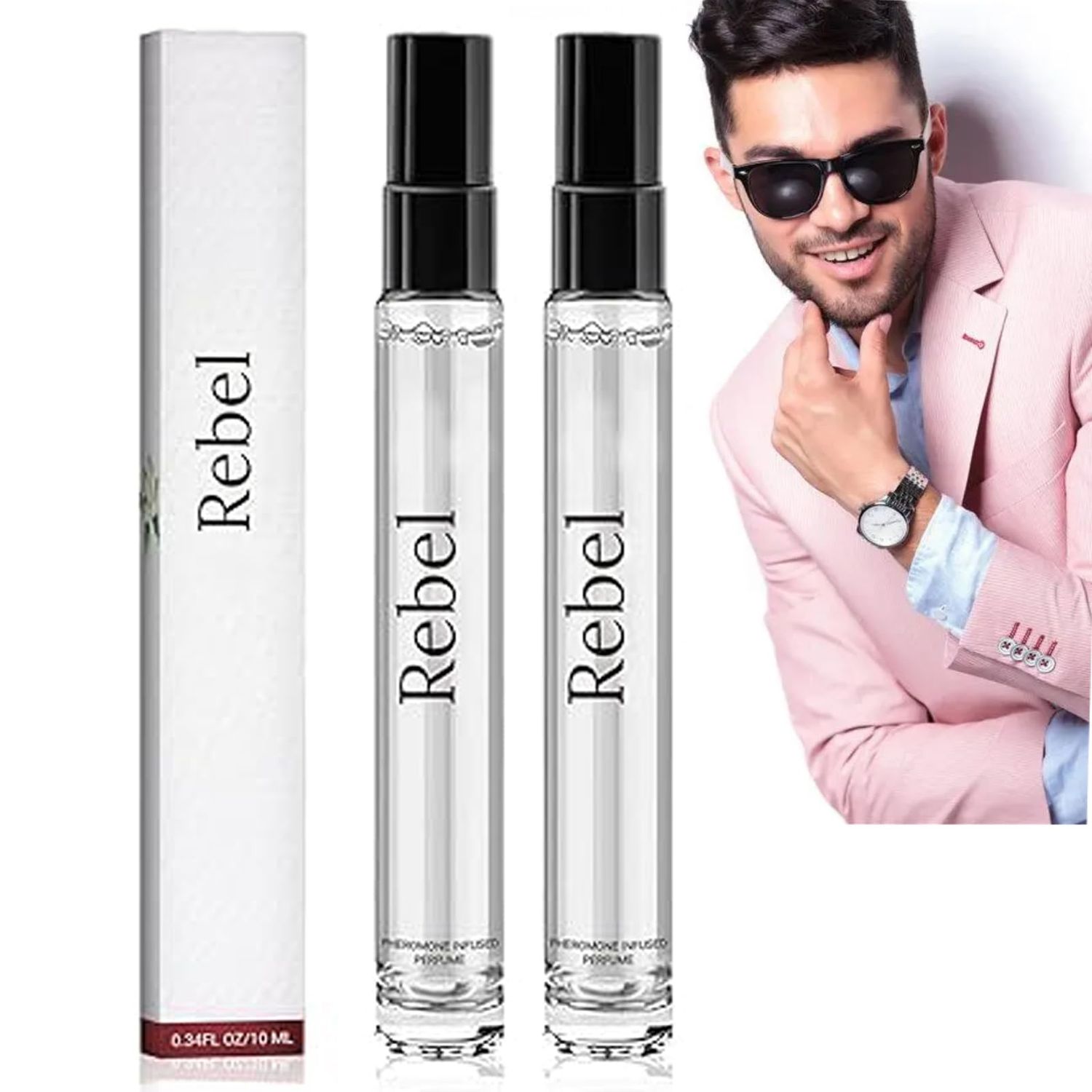 OSFRIAGE Rebel Cologne Pheromone for Men,Alloura Pheromone Perfume, Long Lasting Mens Cologne Fragrance(2PCS)