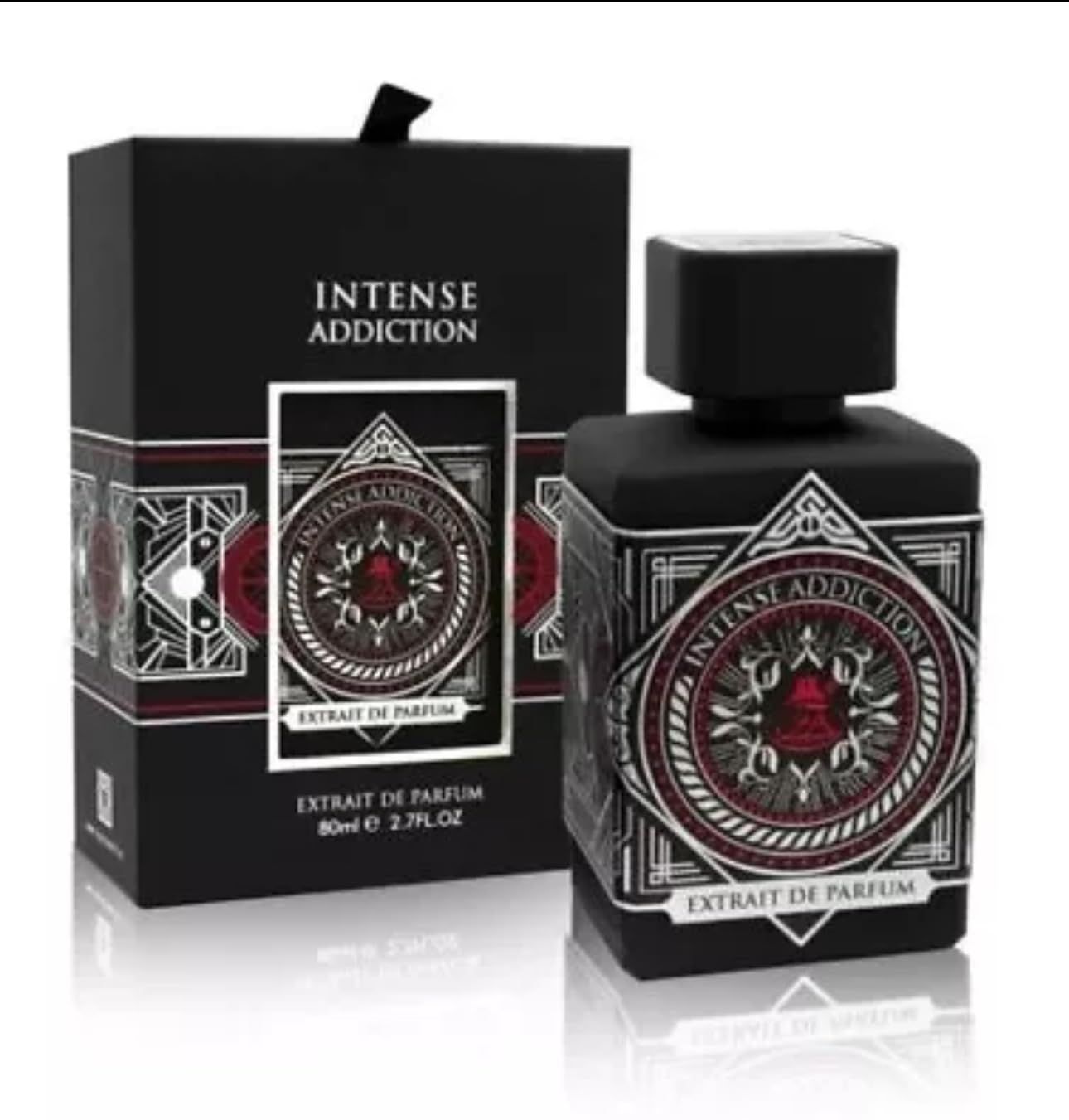 Fragrance World Intense Addiction Extrait Perfume 80ML, 2.7 Fl Oz (Pack of 1)