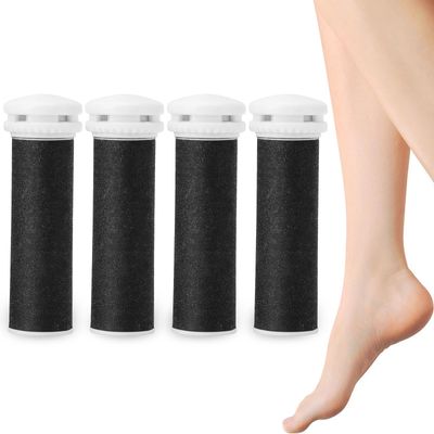 ZJchao 4pcs Refill Rollers for Callus Remover, Replacement Rollers, Callus Remover Refills for Feet, for Professional Electric Pedicure Tools, Pedicure Tools for Feet
