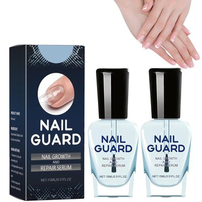 YFKEJI Onyxoguard Nail Growth And Repair Serum, Nail Growth and Strengthener Essence For Thin Nails And Growth, Nail Growth Serum, Onyxoguard Serum (2PCS), White