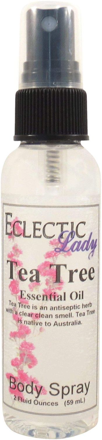 Eclectic Lady Tea Tree Body Spray, 2 ounces, Body Mist for Women with Clean, Light &amp; Gentle Fragrance, Cologne with Soft, Subtle Aroma For Daily Use