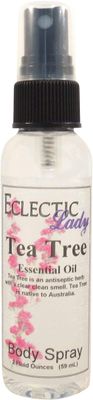Eclectic Lady Tea Tree Body Spray, 2 ounces, Body Mist for Women with Clean, Light &amp; Gentle Fragrance, Cologne with Soft, Subtle Aroma For Daily Use