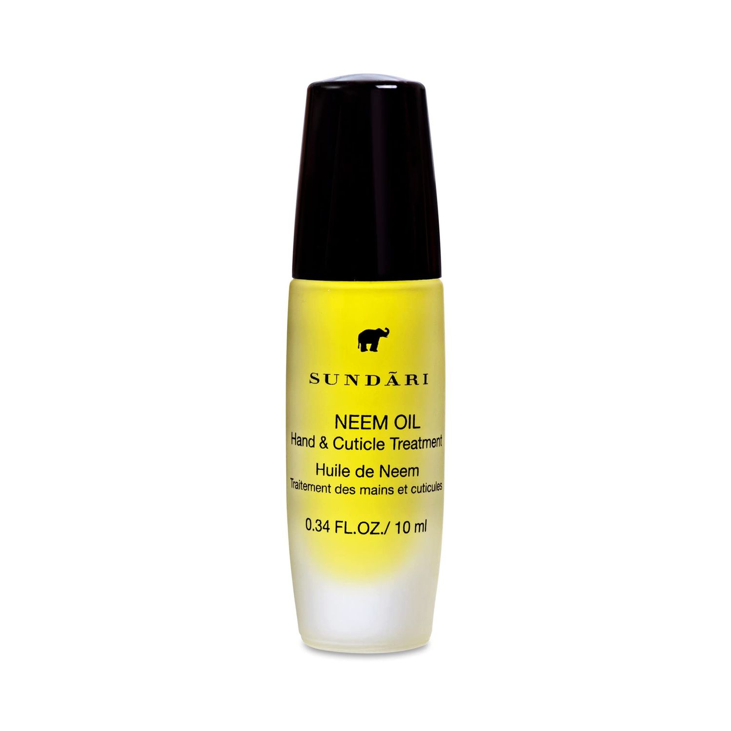 SUNDARI Neem Hand &amp; Cuticle Oil - 0.34 Fl Oz, Roller for Dry Hands, Nails &amp; Cuticles, Hydrating, Non-Greasy, Mess-Free, Pure Plant Extracts