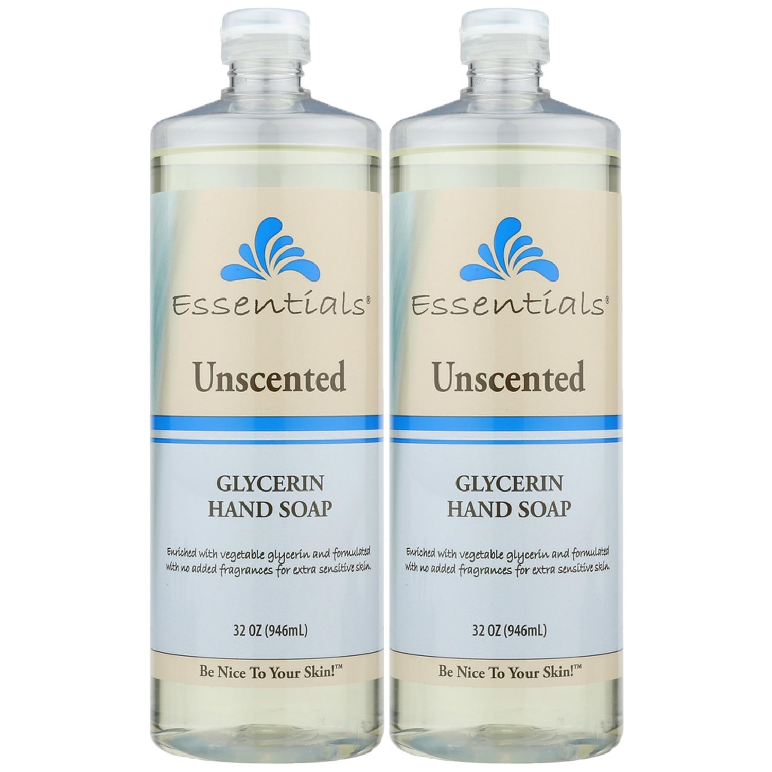 Essentials Glycerin Liquid Hand Soap, 32-Fluid Ounce, Pack of 2