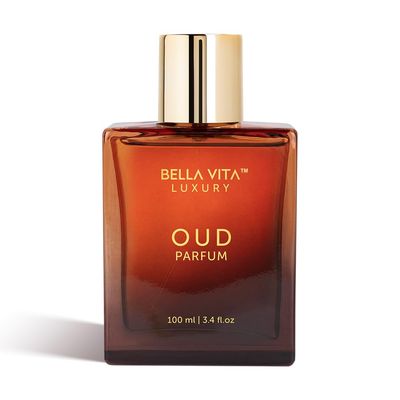BellaVita Luxury Oud Unisex Perfume (3.4 fl.oz) | Premium Men &amp; Women Parfum Fragrance | Warm Vanilla Perfume Oil | Long-Lasting &amp; Warm Woody Arabic Parfum | Vegan &amp; Cruelty-Free