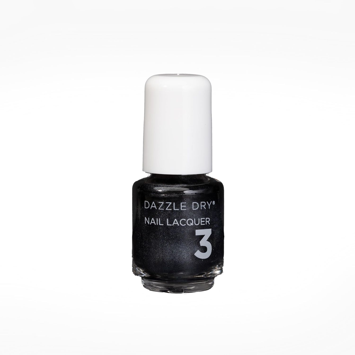 Dazzle Dry Nail Mini Lacquer (Step 3) - Bold - A full coverage shimmer, dark gunmetal gray/black. Full coverage shimmer. (0.17 fl oz / 5 Manicures)