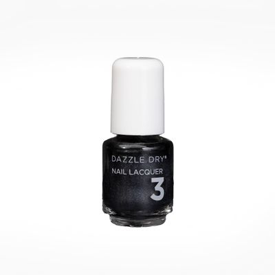 Dazzle Dry Nail Mini Lacquer (Step 3) - Bold - A full coverage shimmer, dark gunmetal gray/black. Full coverage shimmer. (0.17 fl oz / 5 Manicures)