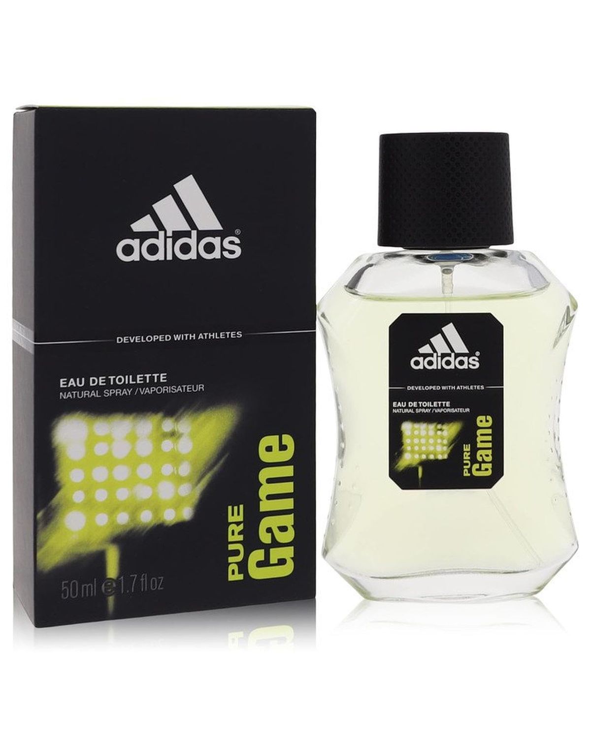 Adidas Pure Game Eau de Toilette Spray for Men, 1.7 Ounce