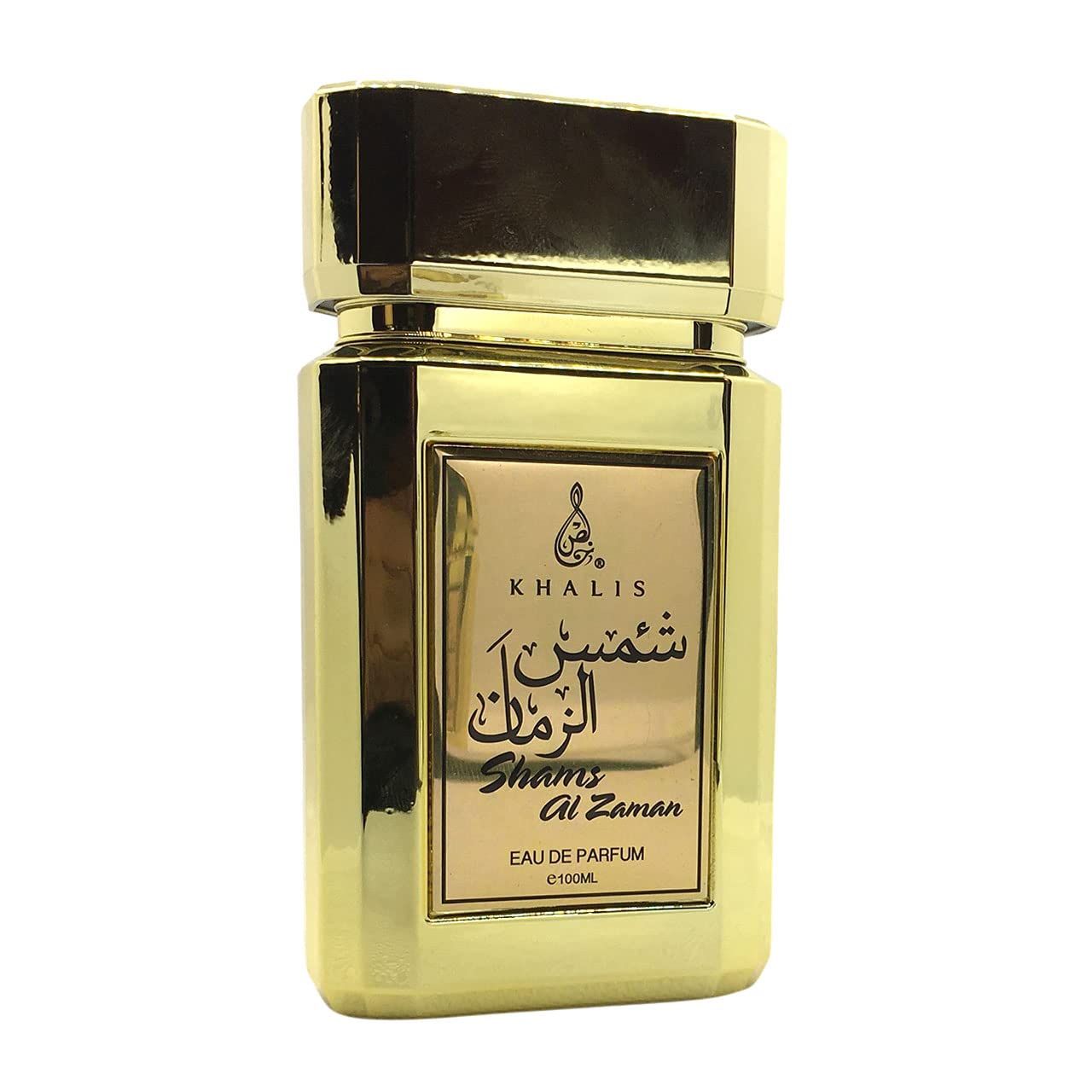 Shams Al Zaman Eau de Parfum 3.4 oz - Oriental Floral Perfume with Apple Orange Oud Cedarwood Musk and Vanilla Accords loved for its long lasting trail and compliment catching aroma