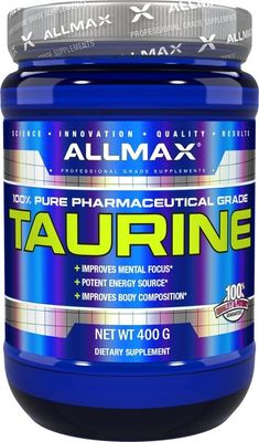 Taurine, Vegan + Gluten-Free, Unflavored, 3,000 mg, 14.11 oz (400 g), ALLMAX
