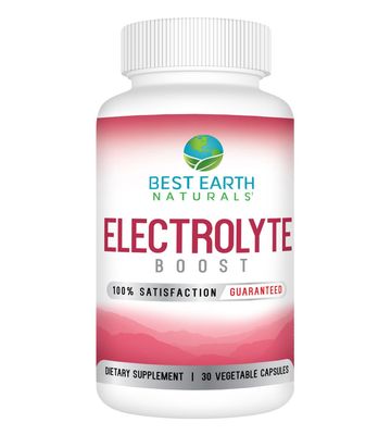 Best Earth Naturals Electrolyte Support Supplement - Support Electrolyte Balance with Vitamin D, Calcium, Magnesium, Sodium, Potassium, Boron and More - 30 ct. Capsules