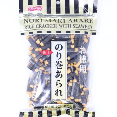 Shirakiku - Nori Maki Arare (rice crackers with seaweed) 5.0 Oz.