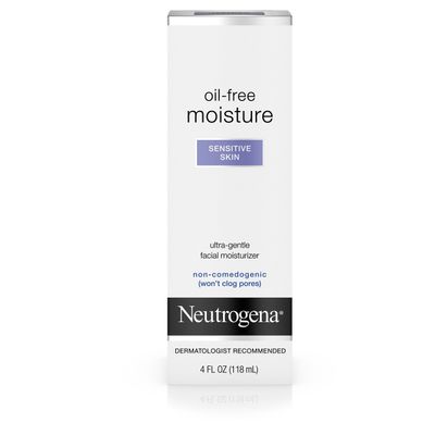 Neutrogena Oil-Free Daily Facial Moisturizer for Sensitive Skin, Ultra-Gentle &amp; Lightweight Moisturizers Free of Fragrances &amp; Dyes, 4 fl. oz
