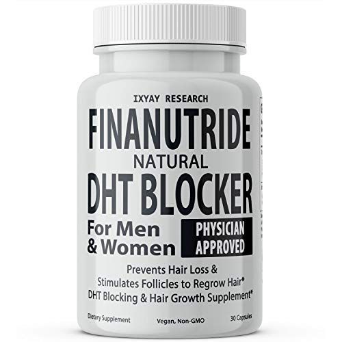 Finanutride Natural DHT Blocker &amp; Hair Growth Capsules - Prevent Hair Loss, Stimulate Follicles, Proprietary Regrowth Treatment