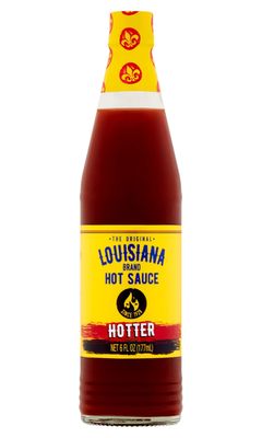 Louisiana Brand Hot Sauce, Hotter Hot Sauce (6 Fl Oz (Pack of 1))