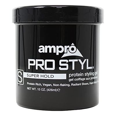 Ampro Pro Styl Protein Super Hold Styling Gel, 15 Ounce