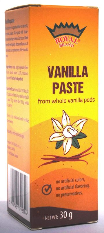 Vanilla Paste - Alcohol free - Made from Whole Fresh Vanilla Beans, Artesanal Product, Great Taste Award
