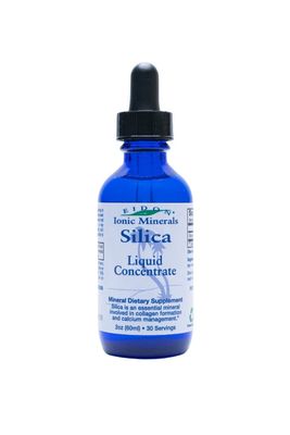 Eidon Ionic Minerals Liquid Silica Mineral Concentrate - Silica Supplement for Hair, Skin and Nails, Silica Drops to Support Collagen Production, Joint and Bone Health, Helps Manage Calcium - 2 oz