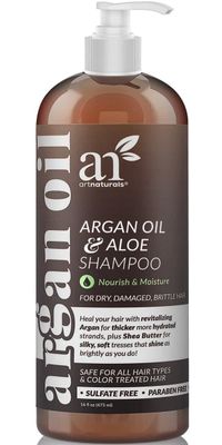 Artnaturals Moroccan Argan Oil Shampoo - (16Fl Oz) - Moisturizing, Volumizing Sulfate Free Shampoo for Women, Men and Teens - Used for Colored and All Hair Types, Anti-Aging Hair Care