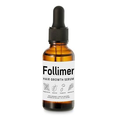 Premium Hair Growth Oil - DHT Blocker with Organic Rosemary, Pumpkin Seed, Peppermint Apricot Oils - Natural Minoxidil Alternative, Made in USA