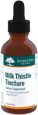 Genestra Brands Milk Thistle Tincture Herbal Supplement to Support Liver Function 2 fl. oz.