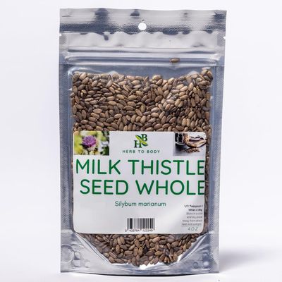 Herb To Body Milk Thistle Seed Whole Silybum Marianum Wildcrafted 4oz