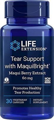 Tear Support with MaquiBright 60 mg, 30 Vegetarian Capsules (Pack of 2)