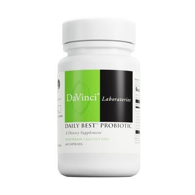 DAVINCI Labs - Daily Best Probiotic - A Dietary Supplement - Vegetarian - Gluten-Free - 60 Capsule