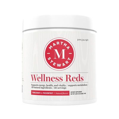 Martha Stewart Wellness Reds - A Blend of Antioxidant-Rich Superfoods with Beet Root Powder for Health - Energy Powder Drink Mix  Fruit Protein Powder  Antioxidants Supplement Pomegranate