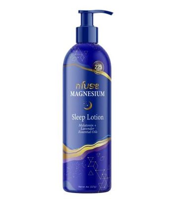 nfuse Magnesium Sleep Lotion with Melatonin and Lavender Essential Oils Deep Relaxation Sleep (8 oz)