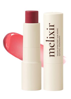 Melixir Vegan Lip Butter 05 Dewy Rose(Tinted) (14 more colors), Easter Basket Stuffers, Bee Free, Petrolatum Free, Deep Nourishing Plant-Based Vegan Chapstick, Lip Balm for Dry, Cracked and Chapped...