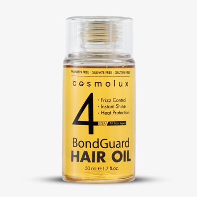 Cosmolux BondGuard Bonding Oil, Heat Protectant &amp; Repair Oil for Damaged, Color-Treated &amp; Frizzy Hair, Adds Shine &amp; Tames Frizz, Lightweight &amp; Vegan - 1.7 fl oz (50 mL)