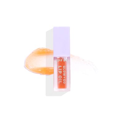 Naked Sundays SPF 50 Glow &amp; Go Lip Oil - Salted Caramel | Lip Oil with Broad Spectrum SPF, Hydrating &amp; Nourishing Lip Protection - 4.5ml