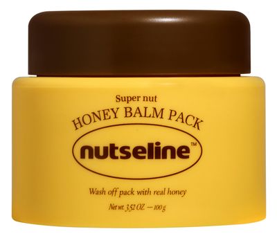 Nutseline Honey Balm Pack 100ml Korean Skin Care- 5-Minute Wash-Off Hydrating Honey Face Mask, Spatula Included, Moisturizing &amp; Nourishing, Korean Skincare, Suitable for Dry &amp; Dehydrated Skin