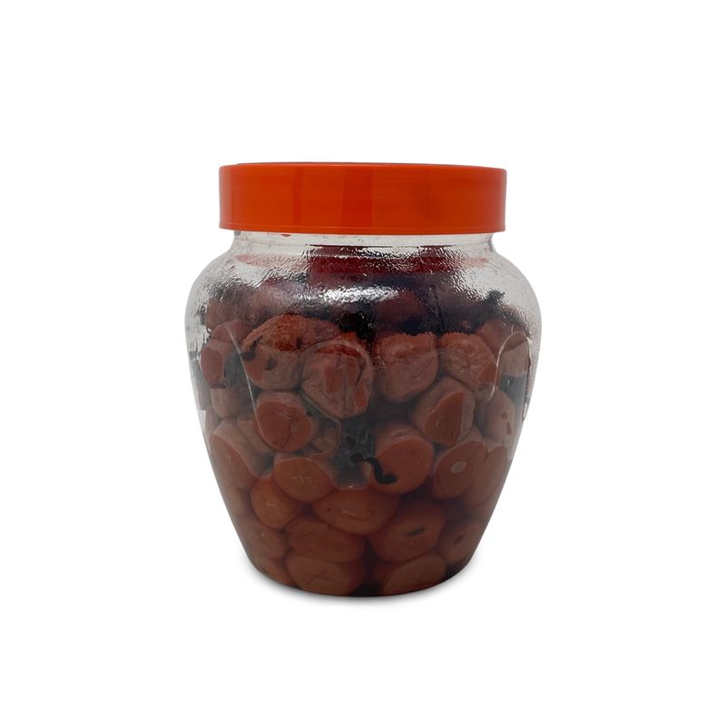 Shirakiku Salted Plums Shiso Ume PET | Japanese Umeboshi Plums for Vinaigrettes, Noodles, Sandwiches, &amp; Rice Balls | High Fructose Syrup, Seasoned Perilla | Pack in 2.2lbs Jar