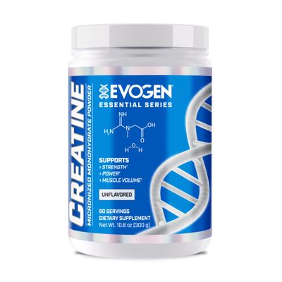 Evogen Creatine Monohydrate Powder - Micronized Creatine for Women &amp; Men | Pure Creatine Powder Supplement for Strength, Power &amp; Recovery | Unflavored | 60 Servings