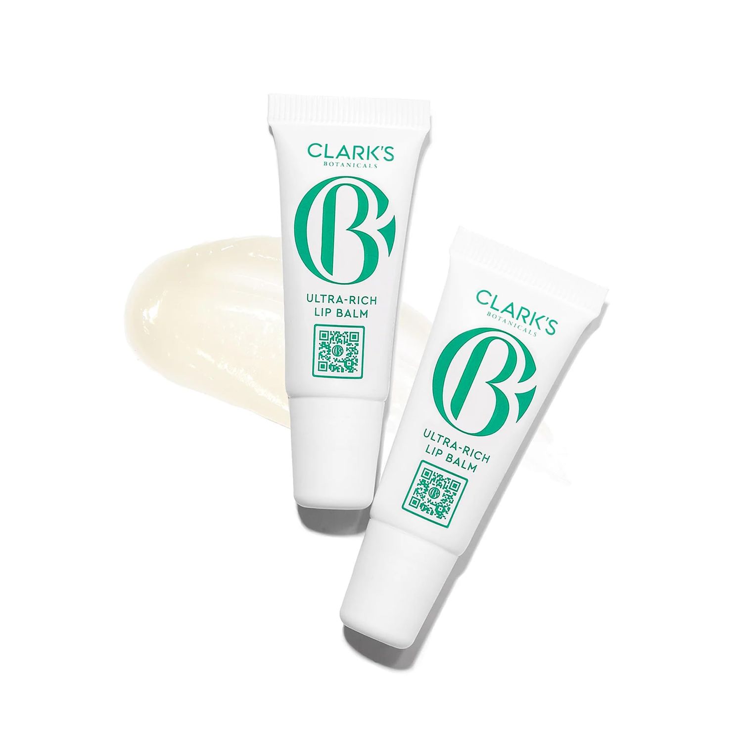 Clark&#39;s Botanicals Travel Size Mini Ultra Rich Lip Balm: Plumping Moisturizer with Collagen and Shea, Mango &amp; Avocado Butter Vitamin E, Stimulating Organic Lip Treatment | 0.14 fl oz (Pack of 2)