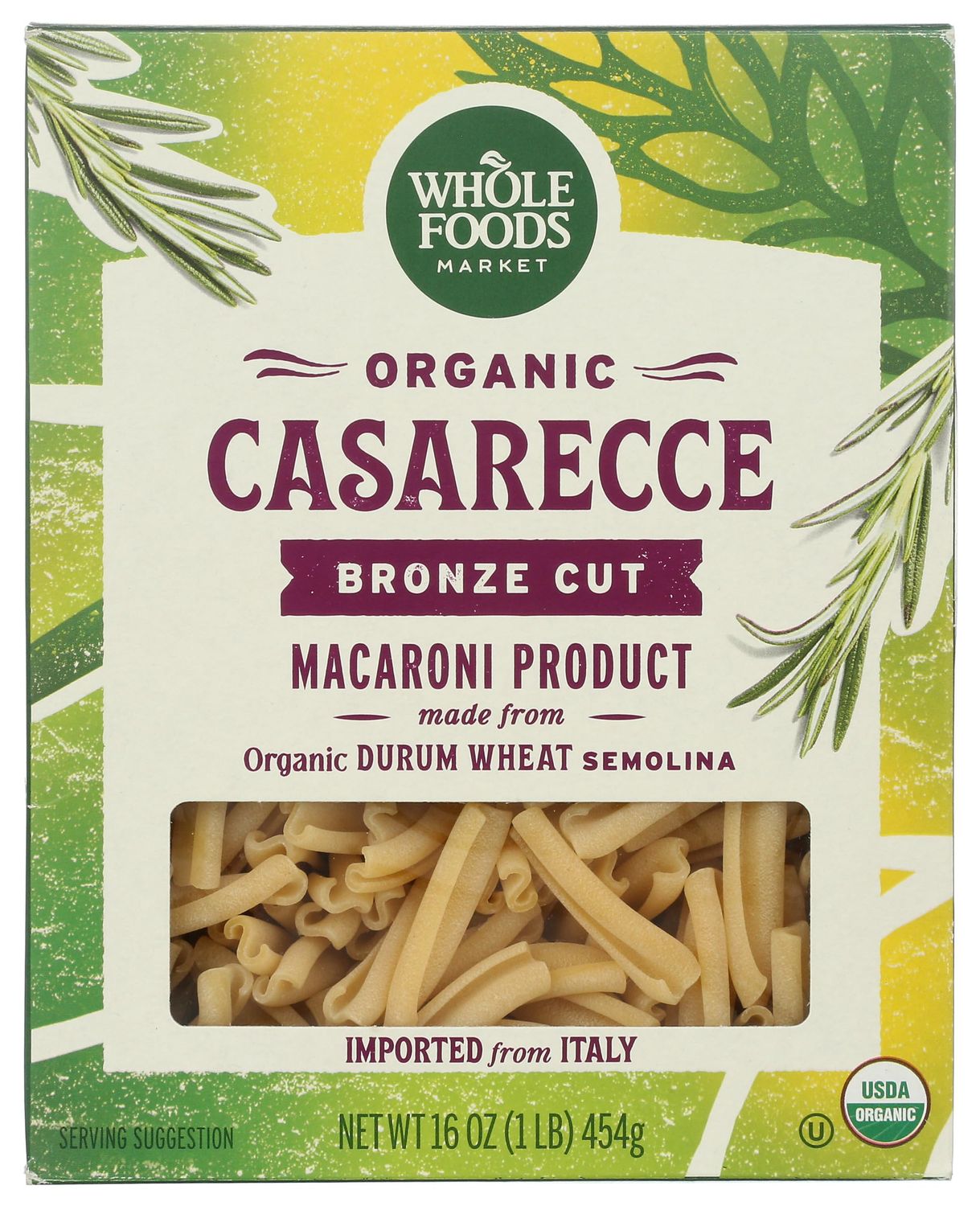 Whole Foods Market, Organic Casarecce, 16 OZ