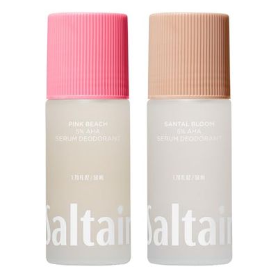 Saltair Serum Deodorant Signature Scents 2 Pack. 5 AHA Formula. Lactic Acid and Mandelic Acid Deodorant. Aluminum Free Odor Control for Women and Men. Travel Essentials, 2x 1.7oz Roll On