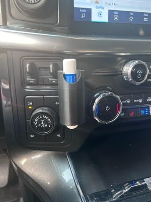 Designz3D Lip Balm Chapstick Holder for Car, no mess from heat for Car Accessories (Black)